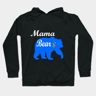 Mama Bear White Text Hoodie